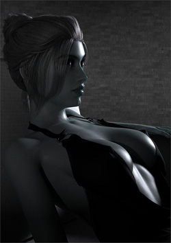 Model During Shoot Prep