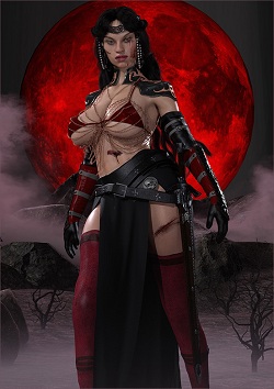 Model Dressed Open Back