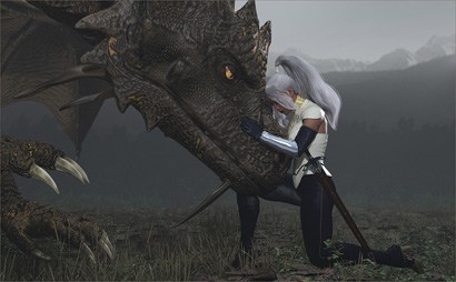 Female Bonded with Dragon