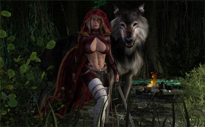 Red Ryder with Giant Wolf