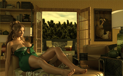 Woman Watches Lover Nap