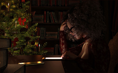 Woman Reads St Nicholas